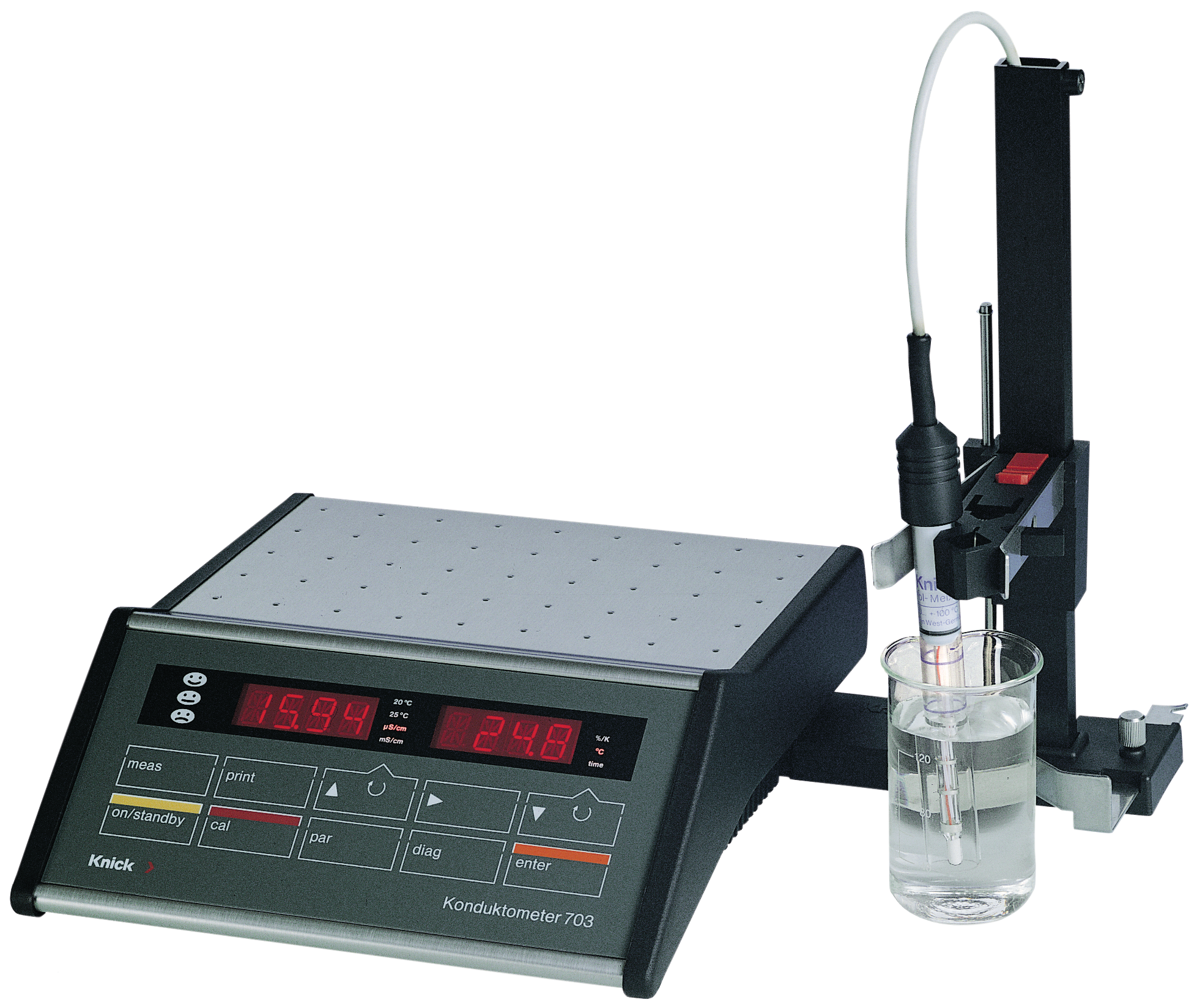 703 Laboratory Conductivity Meter | Automatic device test (Fullcheck) and calibration | Records for QM documentation according to ISO 9000 and GLP