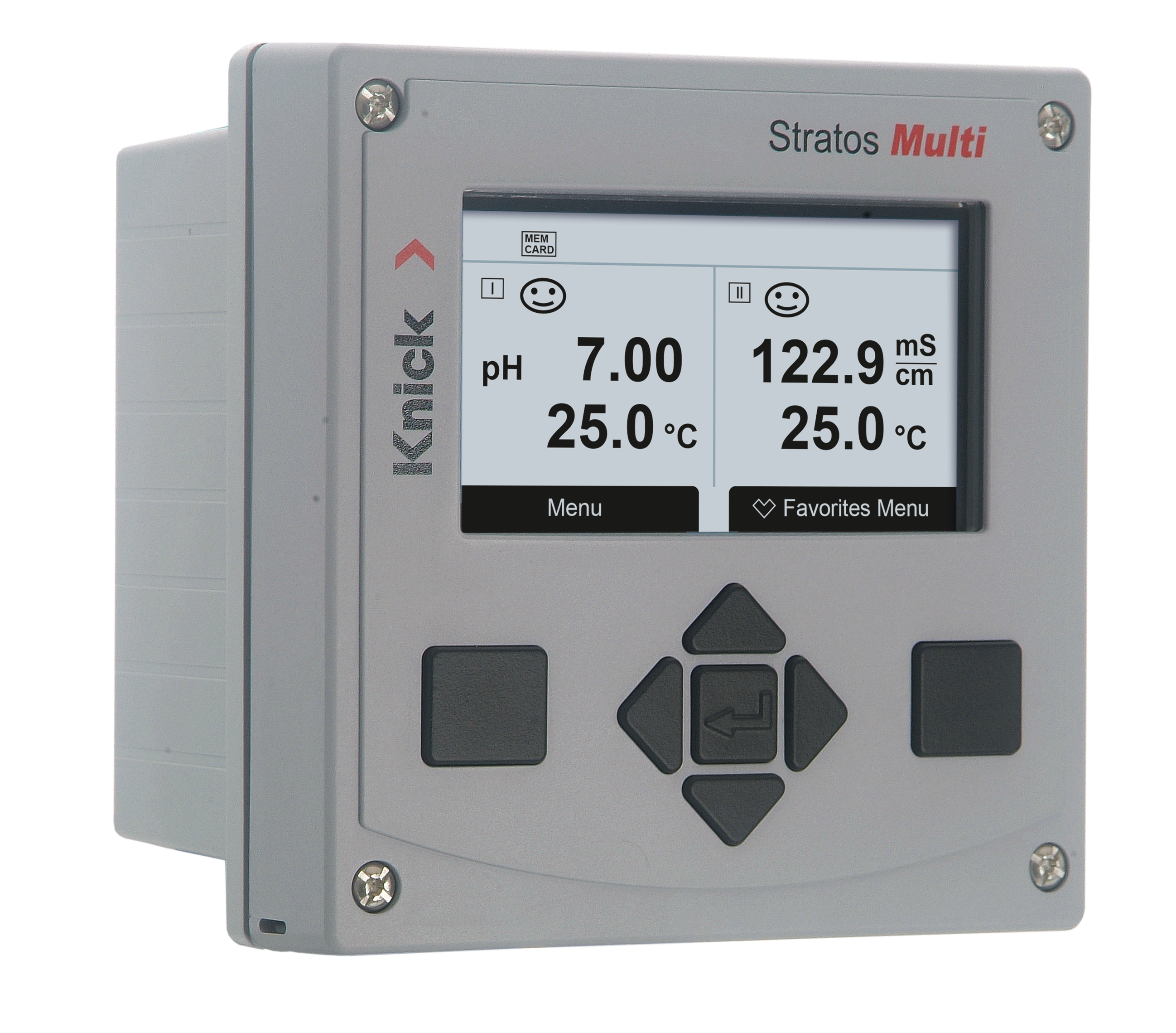 Stratos Multi E401N Multiparameter Transmitter | Memosens/Analog Sensors | 1-Channel | 2x 4…20 mA Outputs