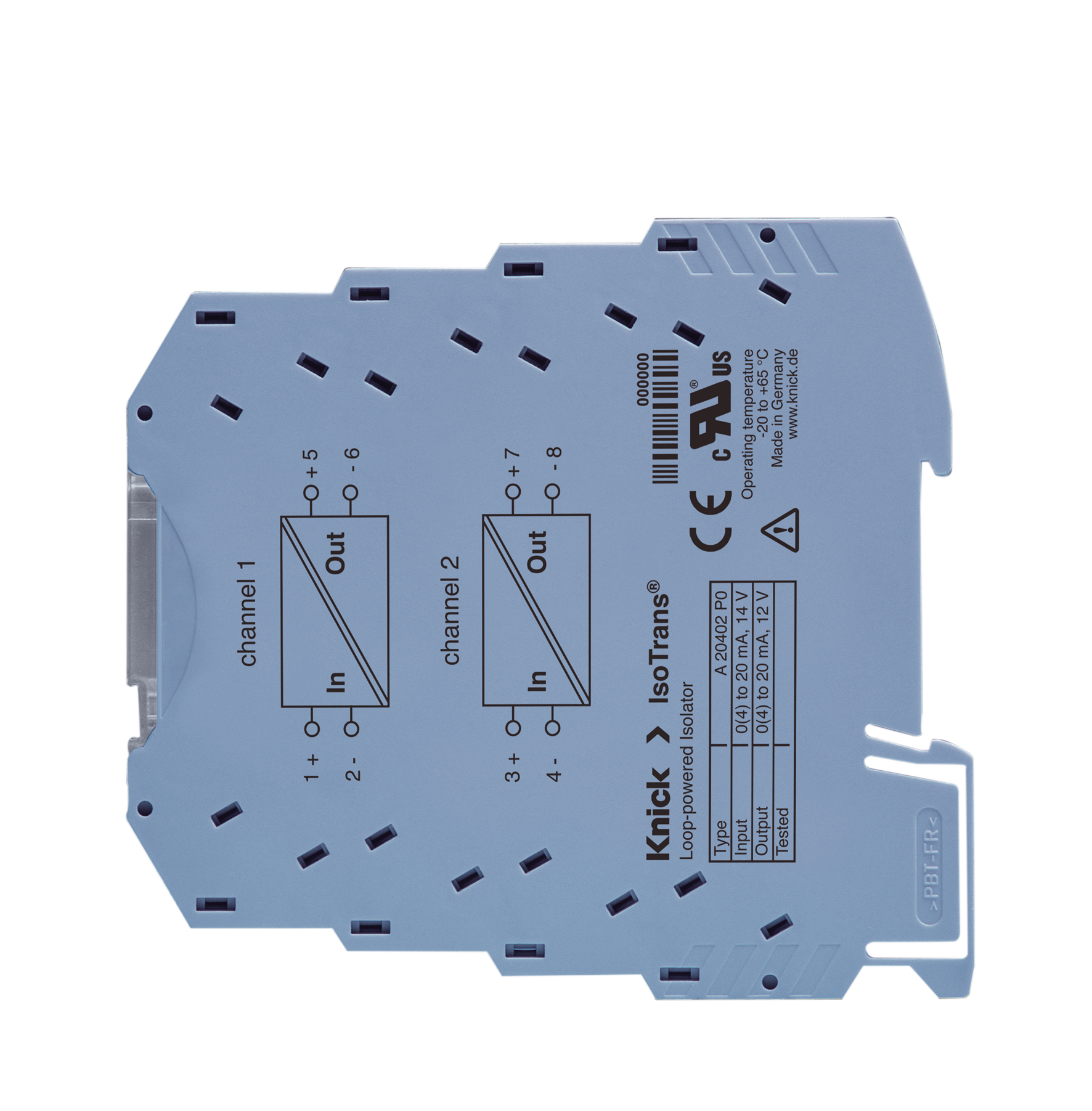A20400 Normsignal-Trennverstärker | Eingang 0(4) ... 20 mA | Isolation bis 600 V | Bürdenstop-Funktion