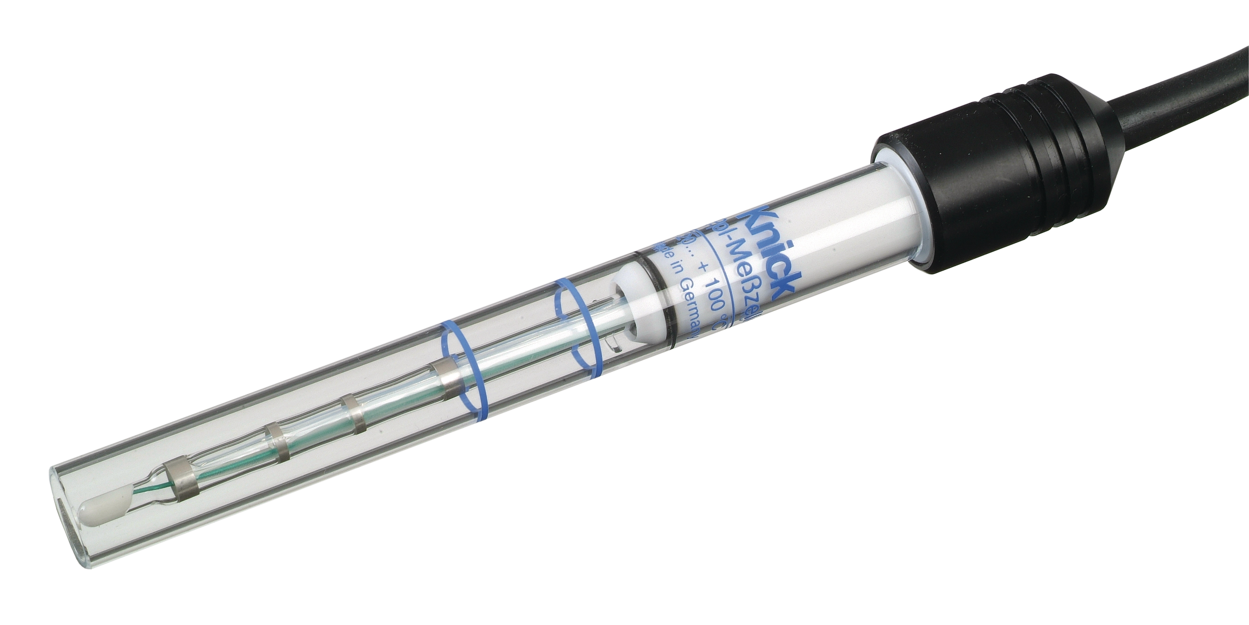 ZU6985 4-Elektroden-Leitfähigkeitssensor | Glasrohr | Großer Messbereich 1 μS/cm ... 1 S/cm